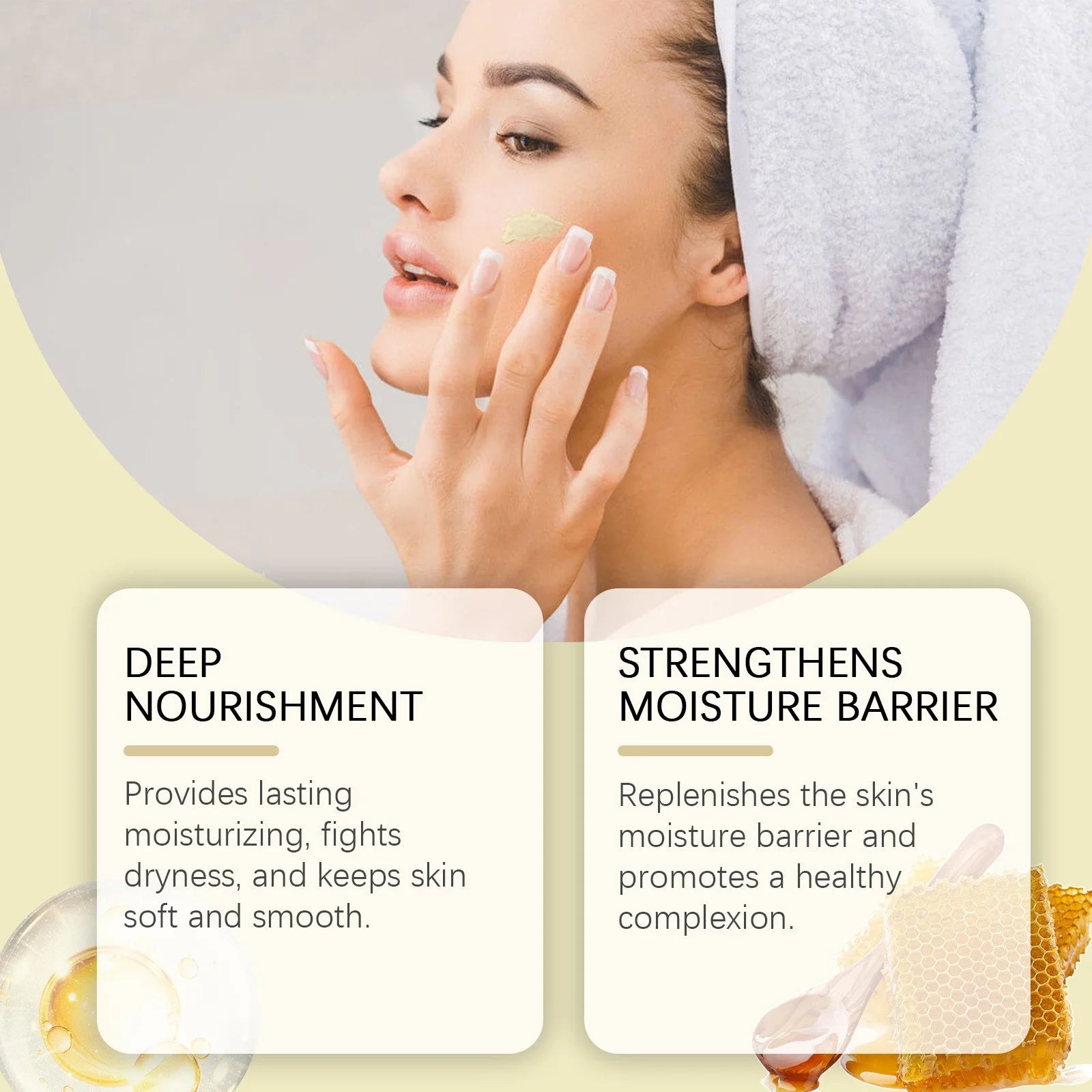 Beef Tallow for Skin, Tallow and Honey Cream, Organic Beef Tallow Balm for Face Moisturizer with Wild Honey for All Purpose Balm