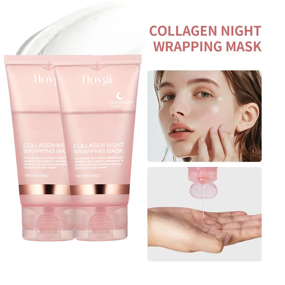 Korean Collagen Overnight Peel-Off Mask Set – Deep Hydration & Wrinkle Care