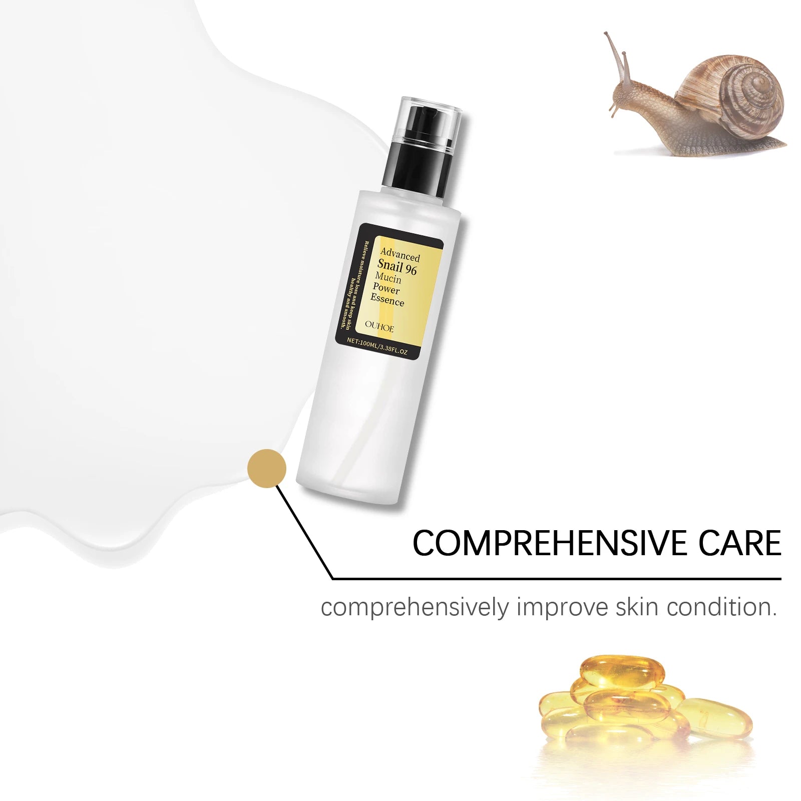 Advanced Snail 96 Mucin Power Essence – Moisturizing, Lifting, Firming & Brightening Skincare