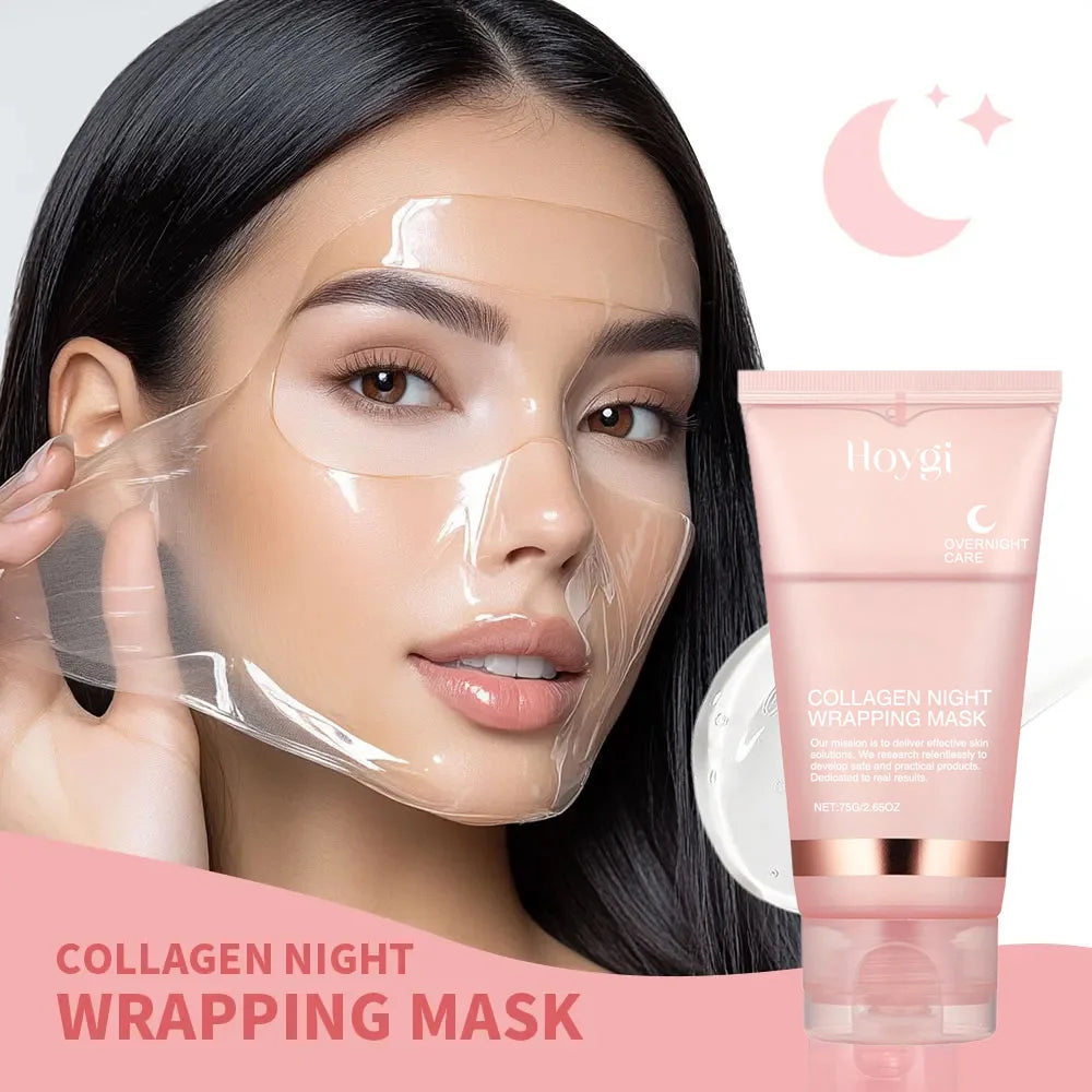 Korean Collagen Overnight Peel-Off Mask Set – Deep Hydration & Wrinkle Care